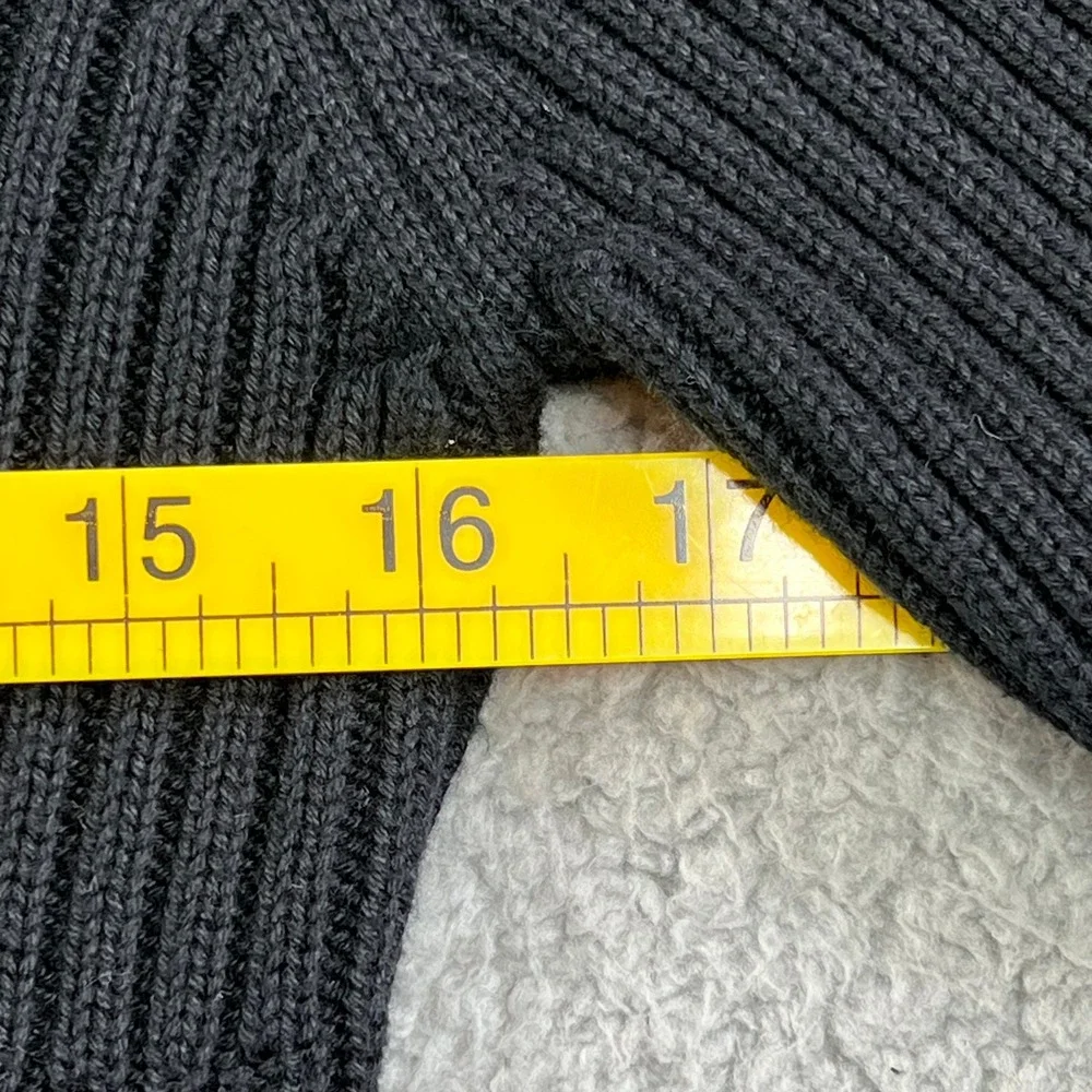 DKNY Jeans Men's Black‎ Ribbed Long Sleeve Sweater Size M VTG NWT